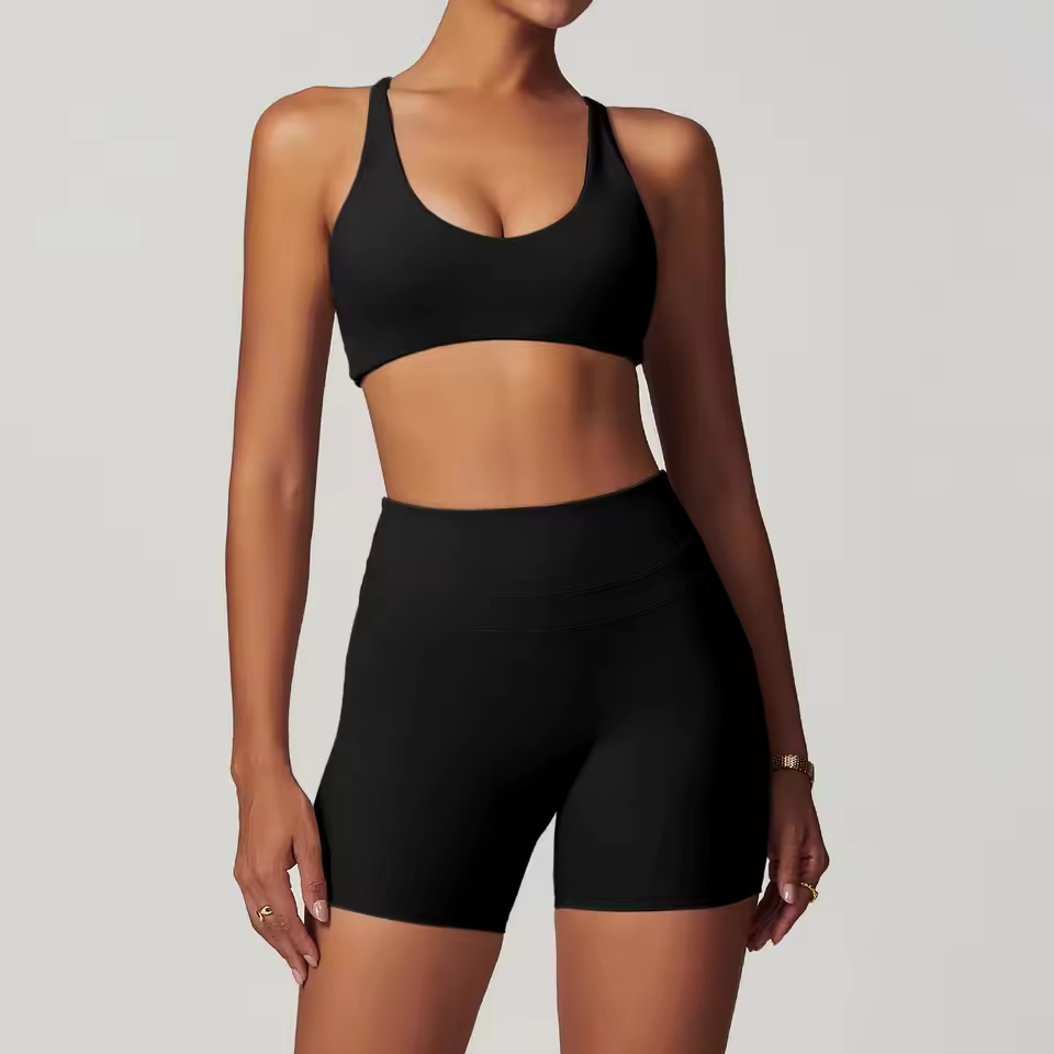 Women's Sports Vest + Shorts 2PCS Set