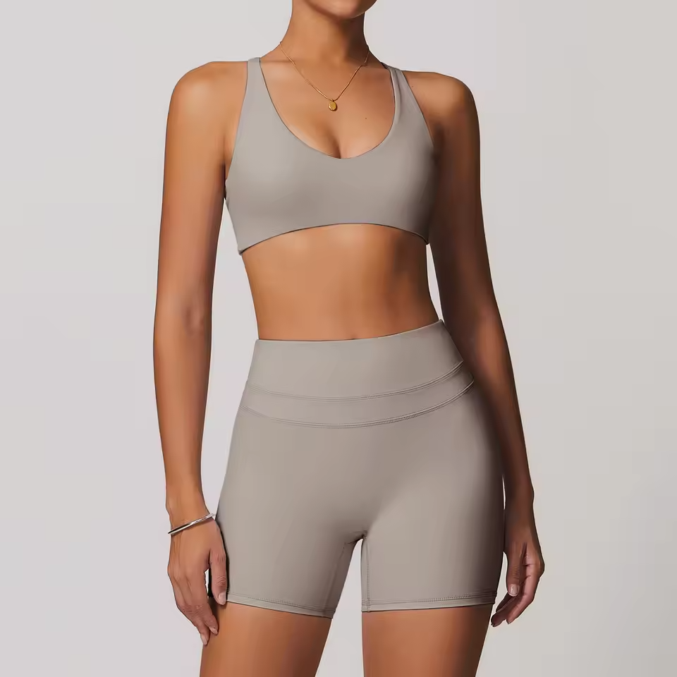 Women's Sports Vest + Shorts 2PCS Set
