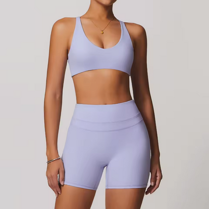 Women's Sports Vest + Shorts 2PCS Set