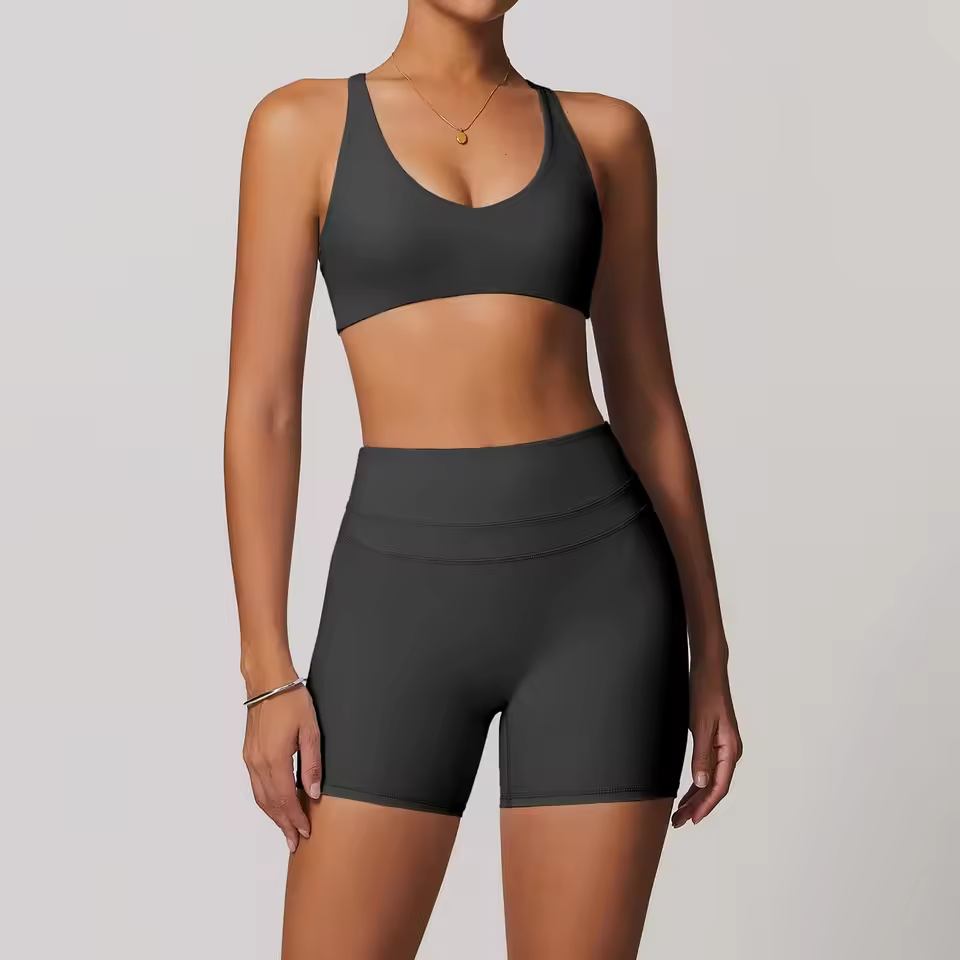 Women's Sports Vest + Shorts 2PCS Set