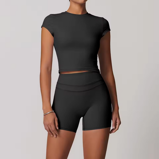Women's Sports Vest + Shorts 2PCS Set